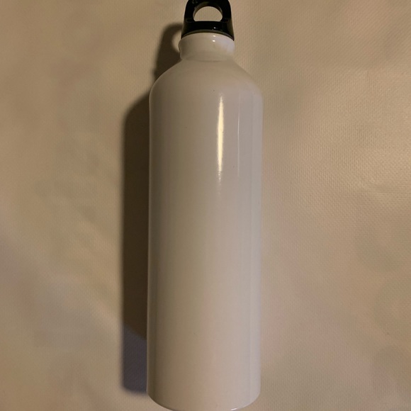 “WILL TRAIN FOR PIZZA” White Water Bottle! NEW in original plastic bag! - Picture 2 of 2